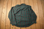 Vintage 1990s Quality Clothing Plaid Flannel Button Up Shirt