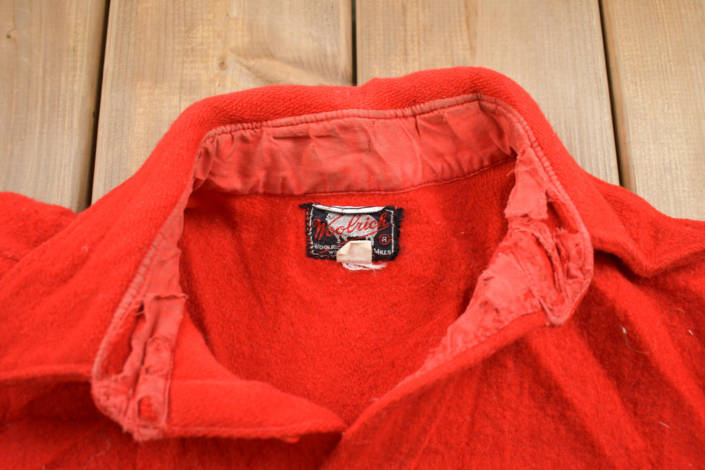 Vintage 1950s Woolrich Wool Button Up Shirt