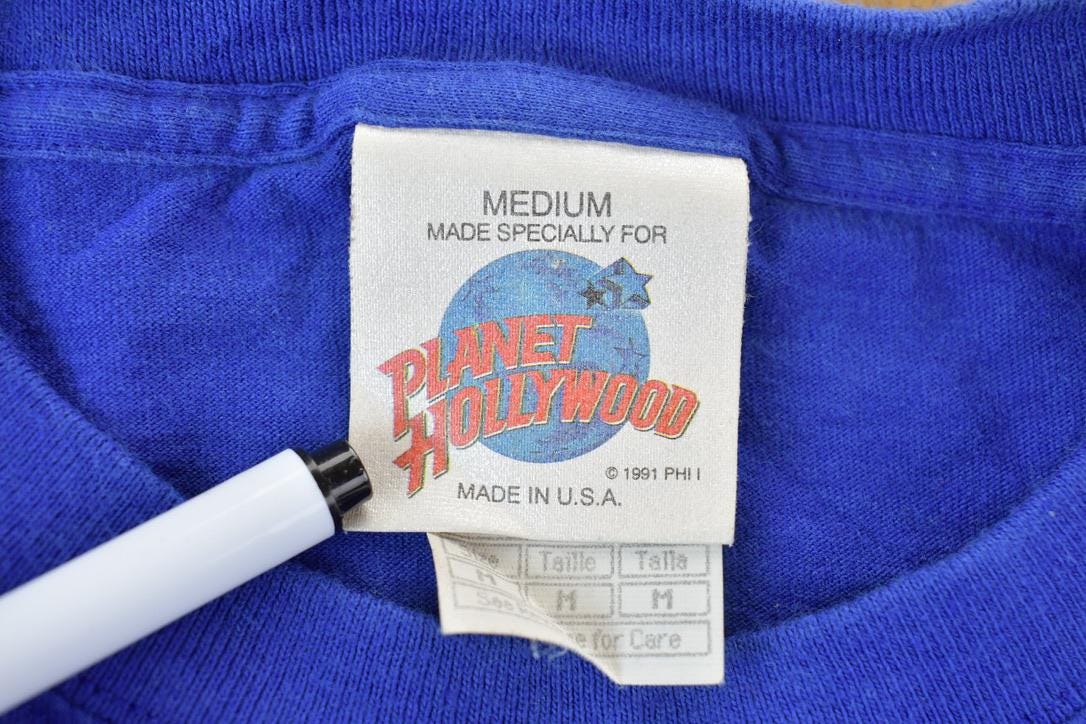 Vintage 1991 Planet Hollywood Las Vegas Graphic T-Shirt