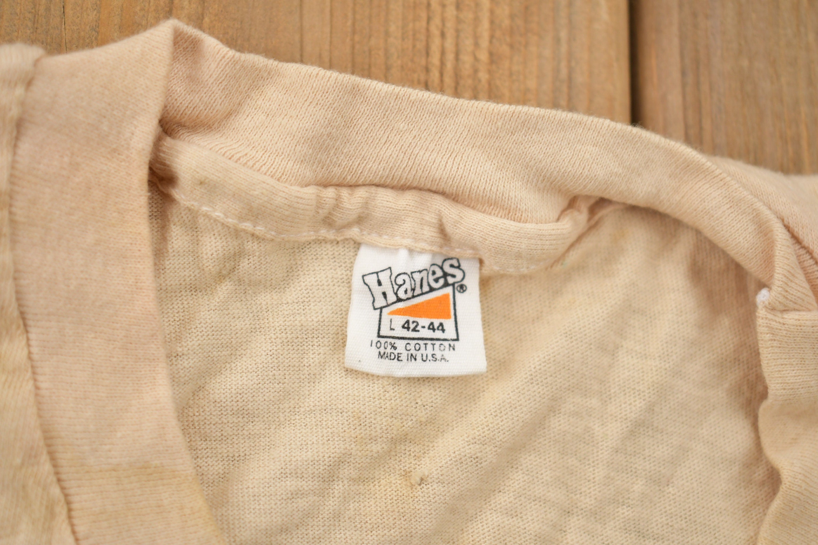 Vintage 1980s Brooklyns Finest Flock Print T-Shirt