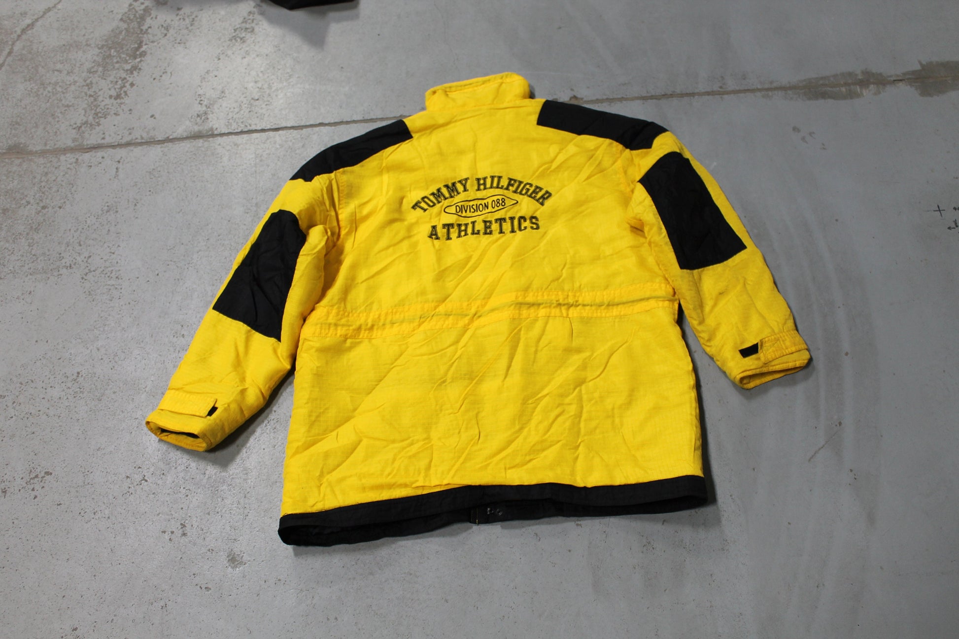 Vintage 1990s Tommy Hilfiger Athletics Yellow Jacket