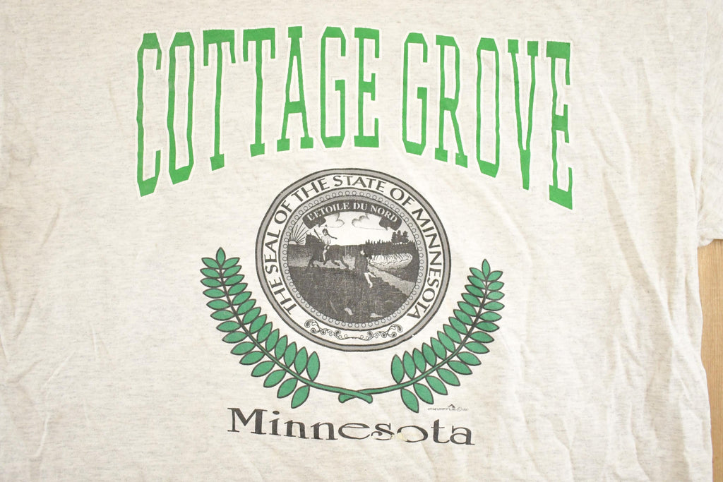 Vintage 1990's Cottage Grove Minnesota Souvenir Travel T-Shirt Mens L