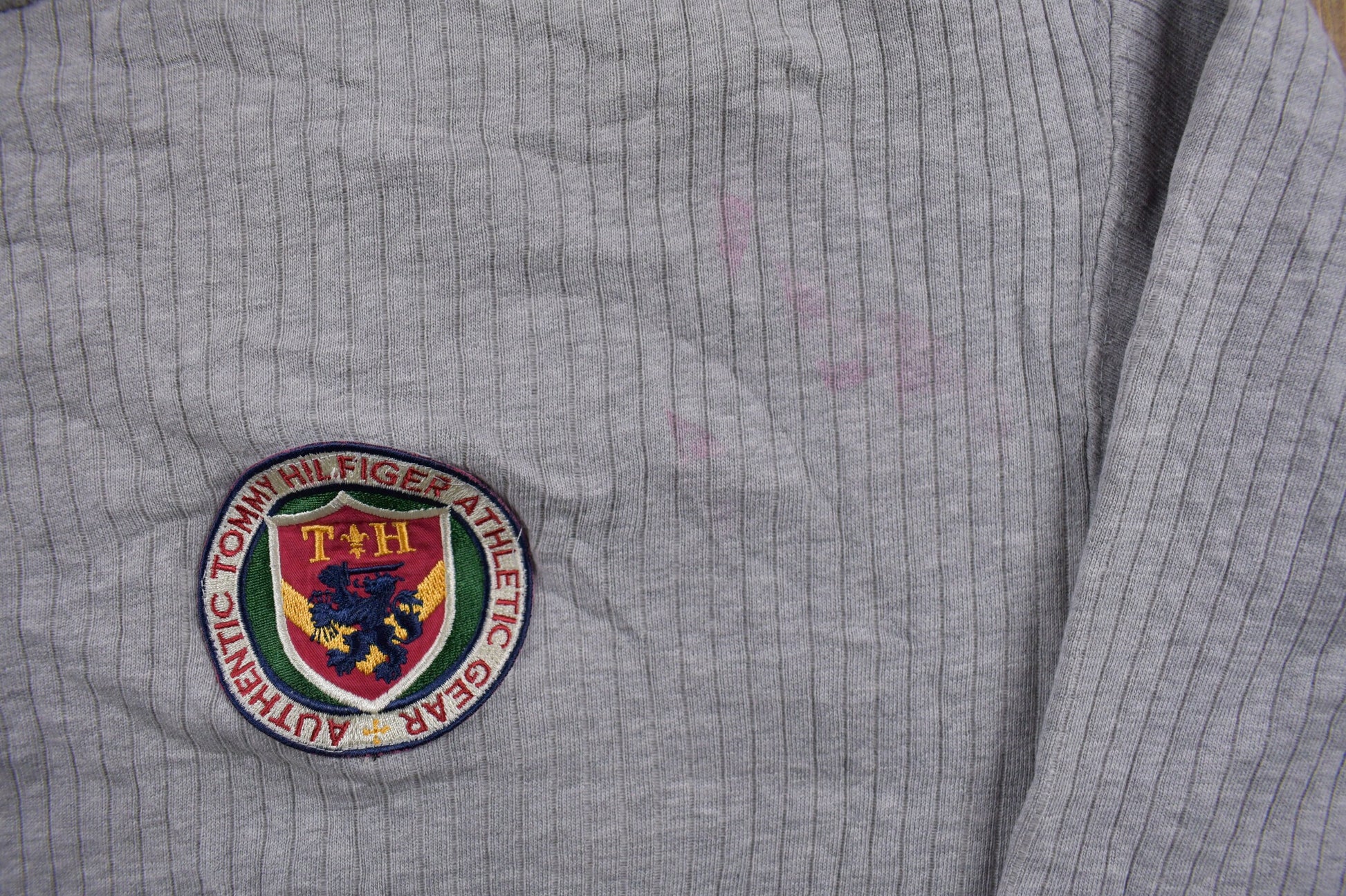 Vintage 1990s Tommy Hilfiger 14 Zip Sweatshirt  Stained  90s Crewneck  Vintage Tommy  Essential  Streetwear  90s