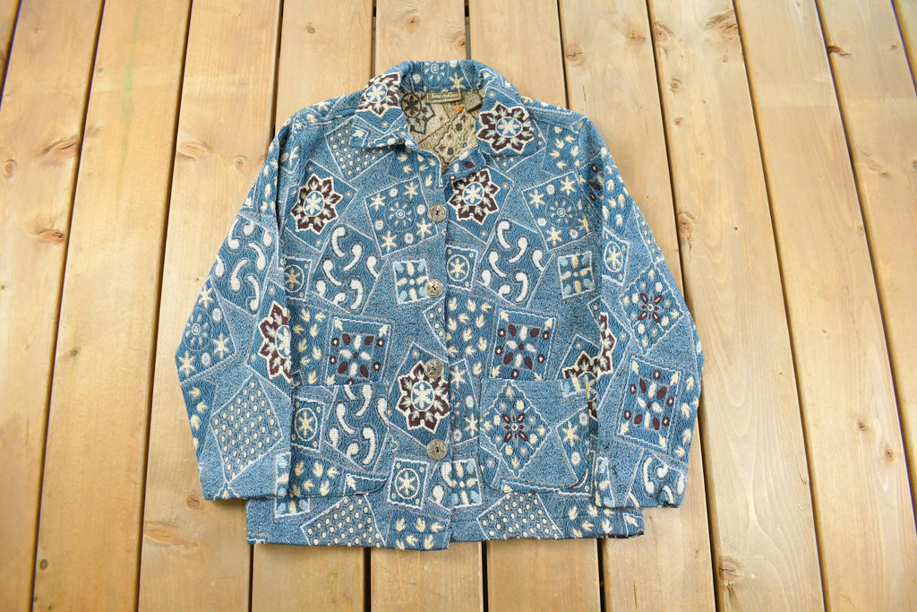 Vintage 1990s Jane Ashley Tapestry Abstract Pattern Women's Medium