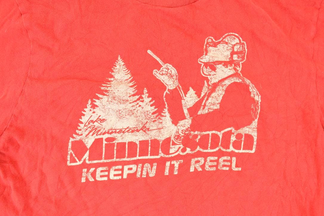 Vintage 1980s Lake Minnetonka Minnesota Souvenir Travel T-Shirt Men's S