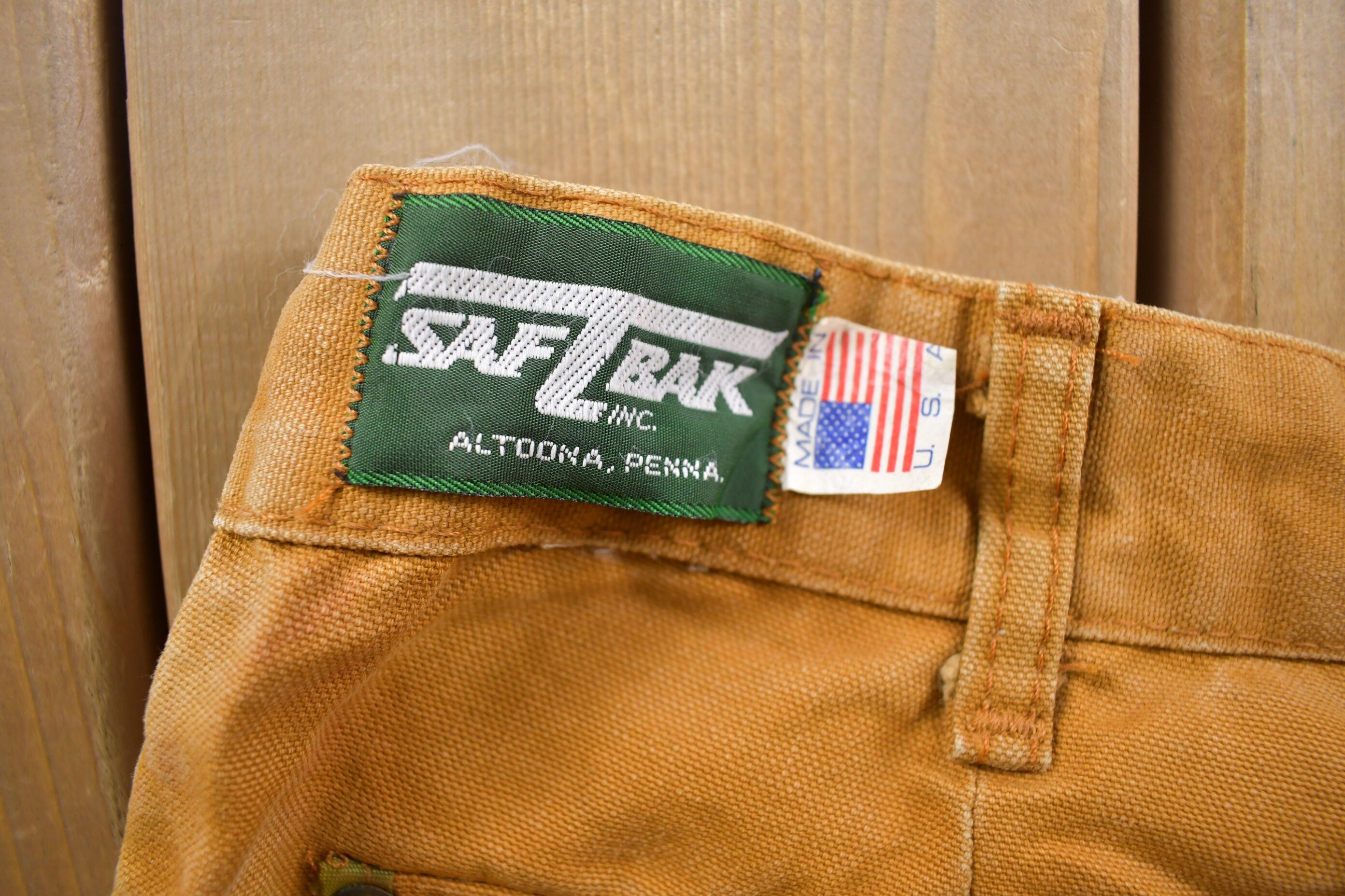 Vintage 1990s SaftBak Double Knee Nylon Pants Size 33 x 27