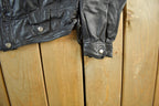 Vintage 1990s Leather Biker Jacket Adult Medium