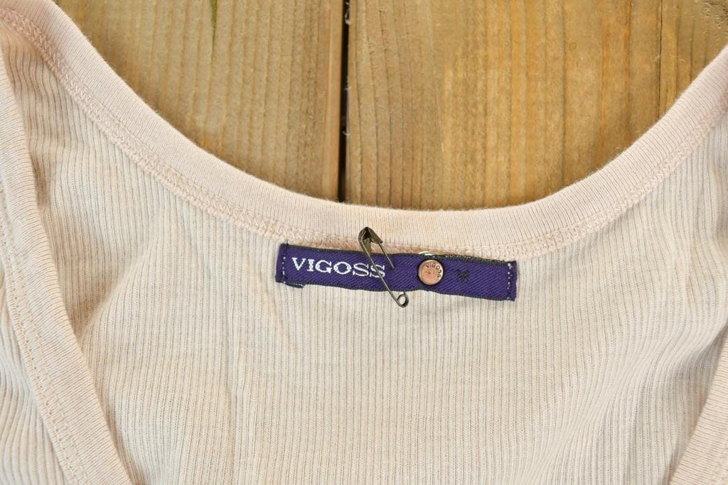 Women Vintage Vigoss Y2K Tank Top / Vigoss Grunge Skull Print / Contrast Stitch / Internet Famous Clothing / Over Dyed