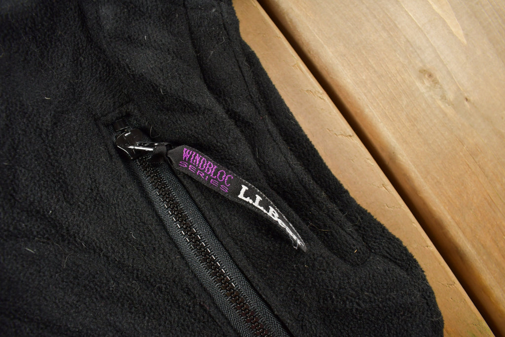 Vintage 1990s LL Bean Polartec Windbloc Half Zip Fleece Sweatshirt