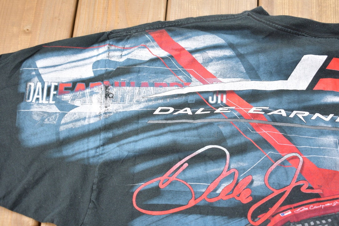 Vintage 2004 Dale Earnhardt Jr Vintage NASCAR Racing All Over Print T-Shirt