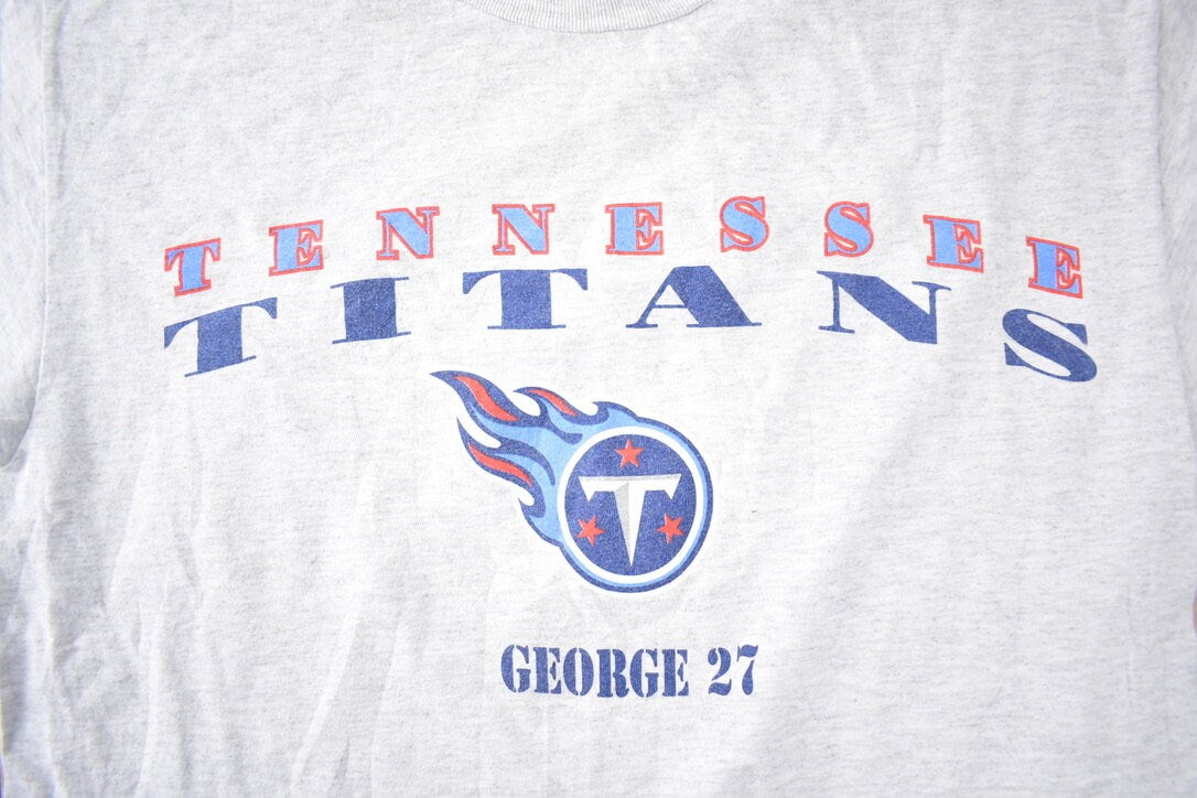 Vintage 1990s Tennesse Titans NFL Graphic T-Shirt Made In USA
