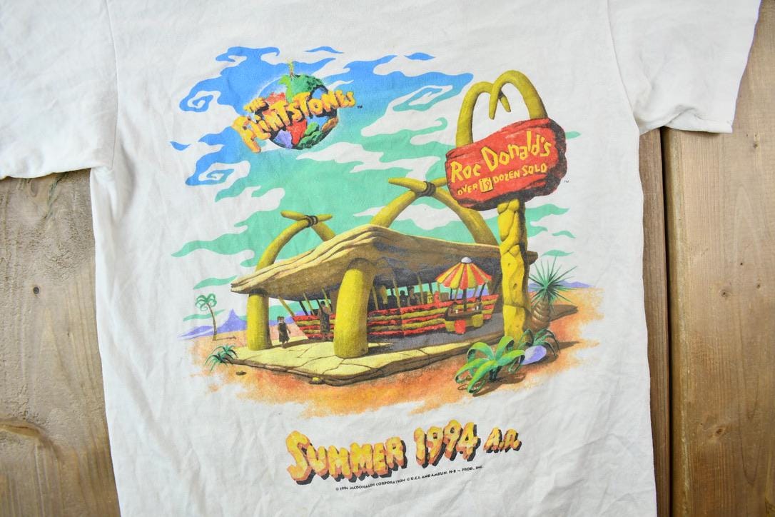 Vintage 1994 The Flintstones McDonalds T-Shirt