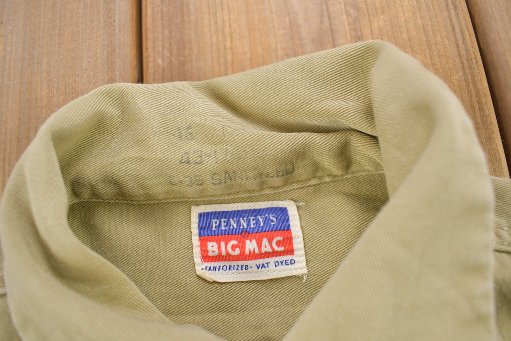 Vintage 1970s Penney's Big Mac Blank Button Up Shirt