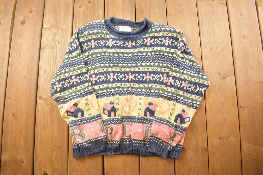 Vintage 1990s Christopher & Banks Knitted Crewneck Sweater