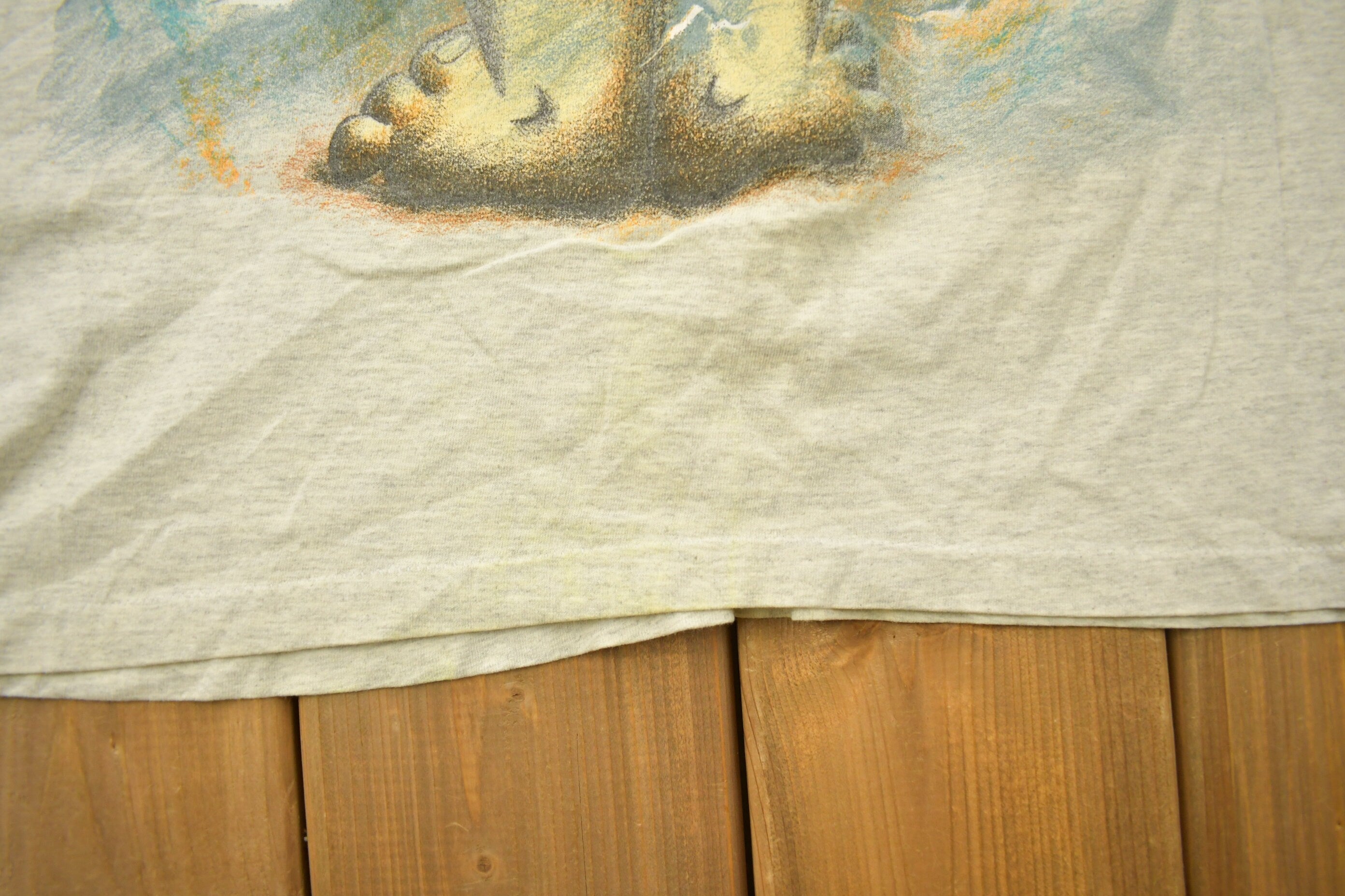 Vintage 1994 The Flintstones Fred Flintstone Double Sided Cartoon Promo T-Shirt