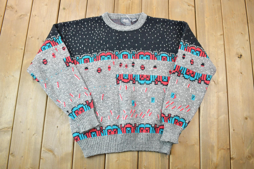 Vintage 1990s North Country Knit Crewneck Sweater