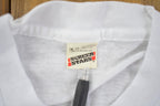 Vintage 1980s Screen Stars Simple Long Fit White T Shirt