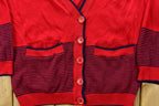 Vintage 1990s Hollywood & Vine Knitted Cardigan Sweater