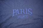 Vintage 1980s Paris France Embroidered Crewneck Sweatshirt