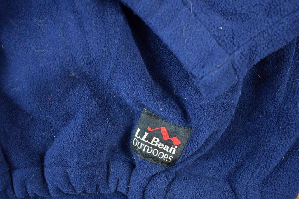 Vintage 1990s LL Bean Quarter Zip Fleece Outdoorsman Sweater