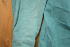 Vintage 1990s Eddie Bauer Blank Turquoise Button Up Shirt