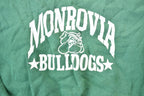 Vintage 1990s Monrovia Bulldogs University Collegiate Crewneck / Embroidered / NCAA Sweatshirt / Sportswear / Americana