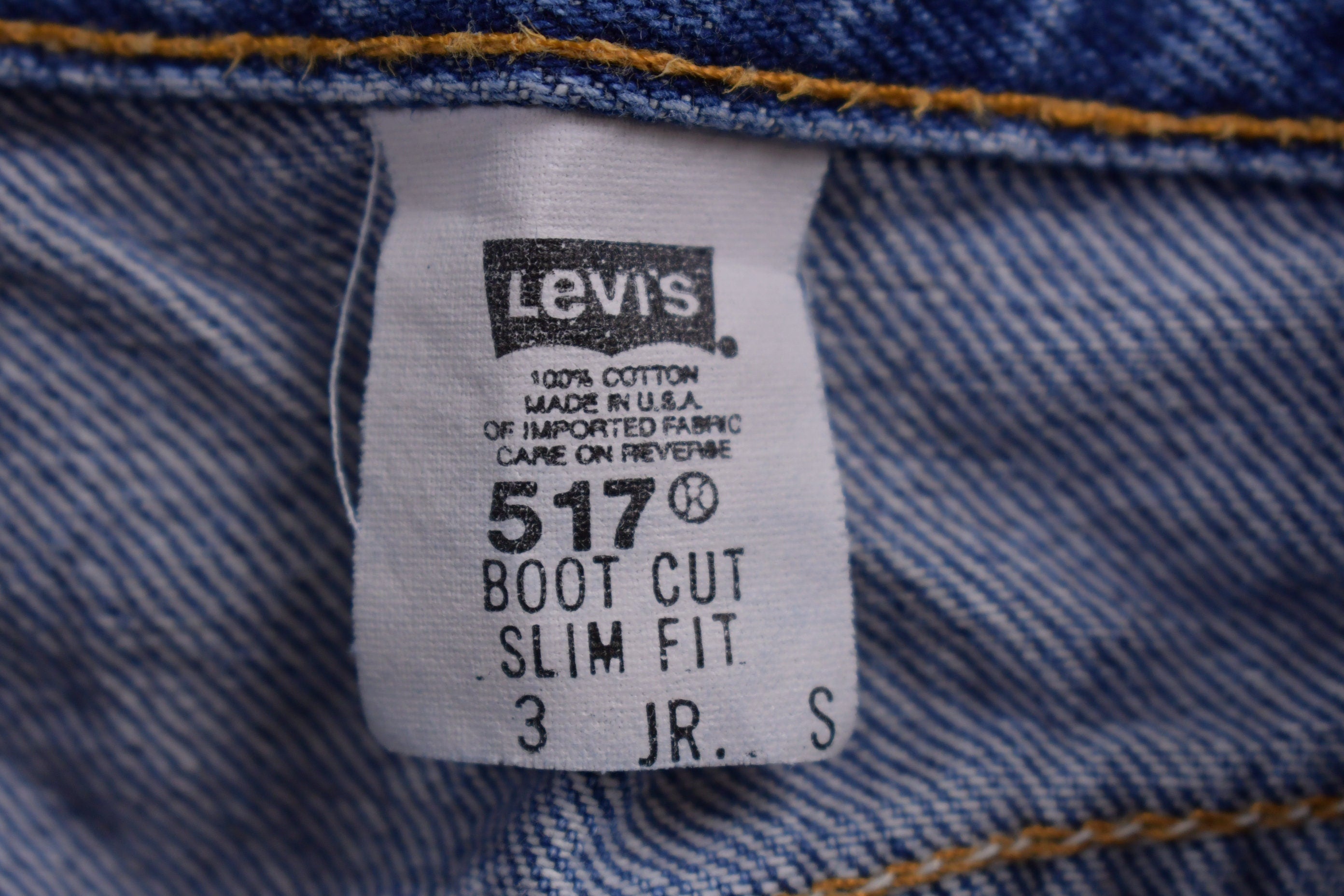 Vintage 1990s Levi's 517 Red Tab Jeans Size 24 x 28