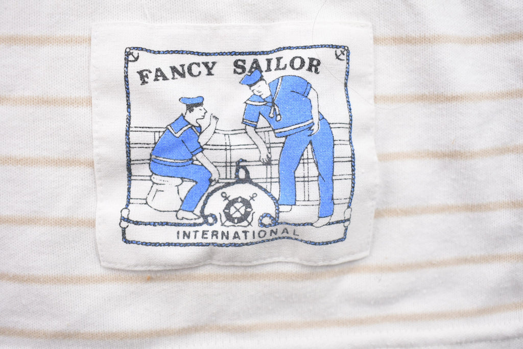 Vintage 1990s Fancy Sailor Collared T Shirt