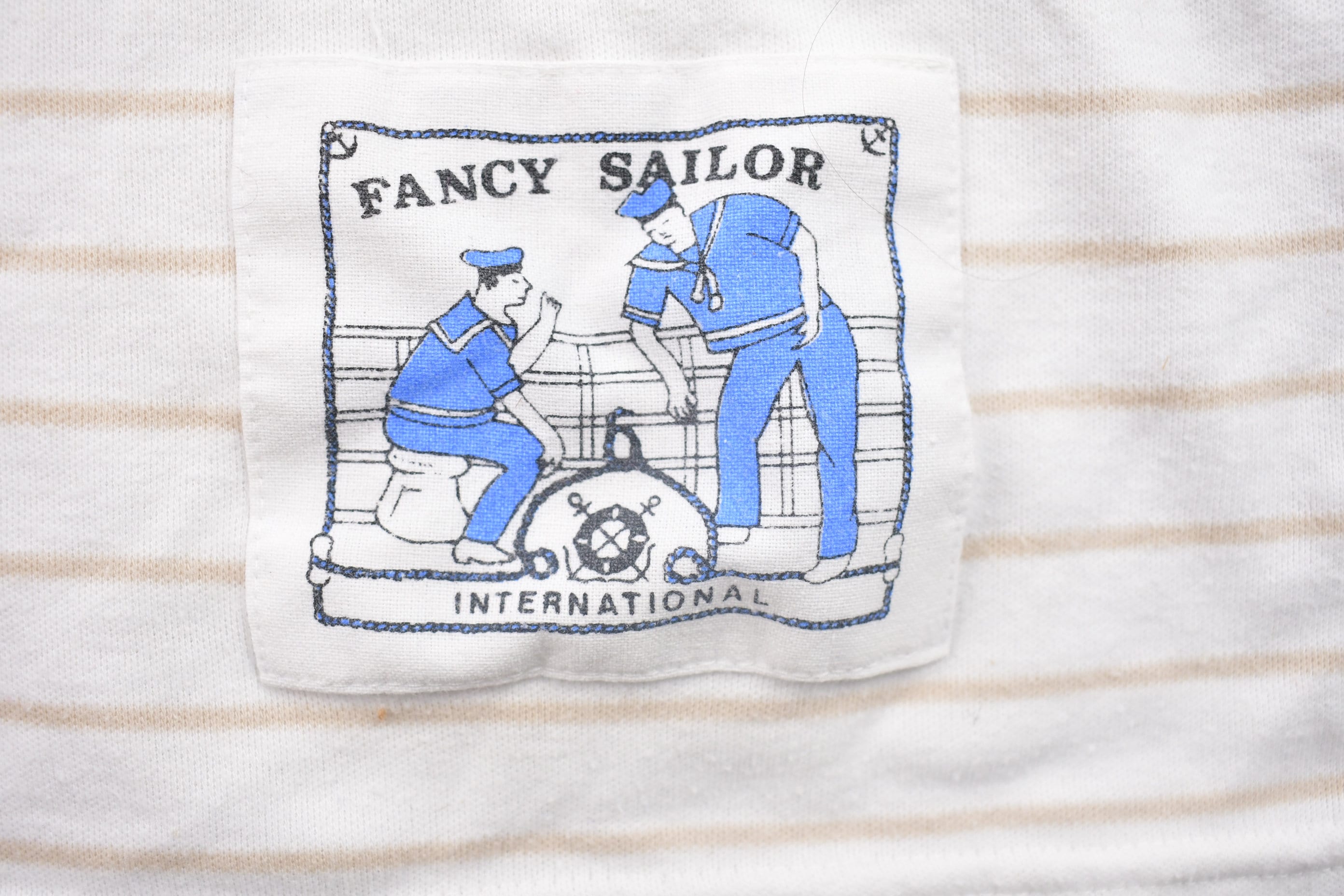 Vintage 1990s Fancy Sailor Collared T Shirt