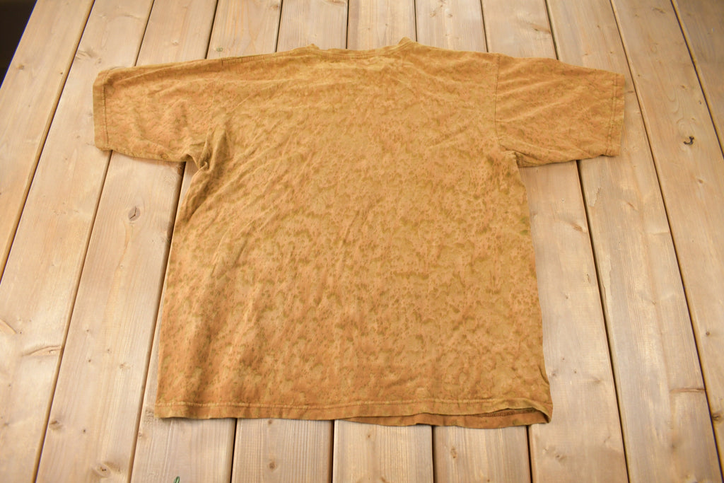 Vintage 1990s Wolf Theme Tie Dye Graphic T-Shirt Made In USA Size L