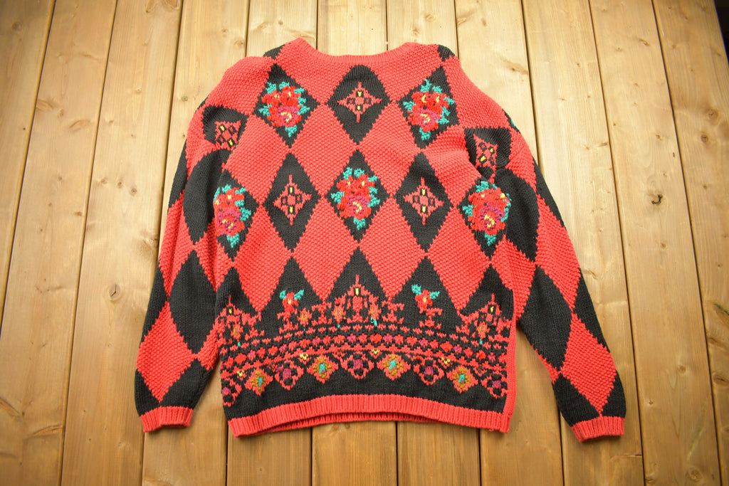 Vintage 1990s All Over Pattern Crewneck /