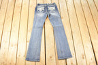 Vintage Deadstock Y2K Grace LA Bedazzled Low Rise Jeans Women's Size 27 x 32