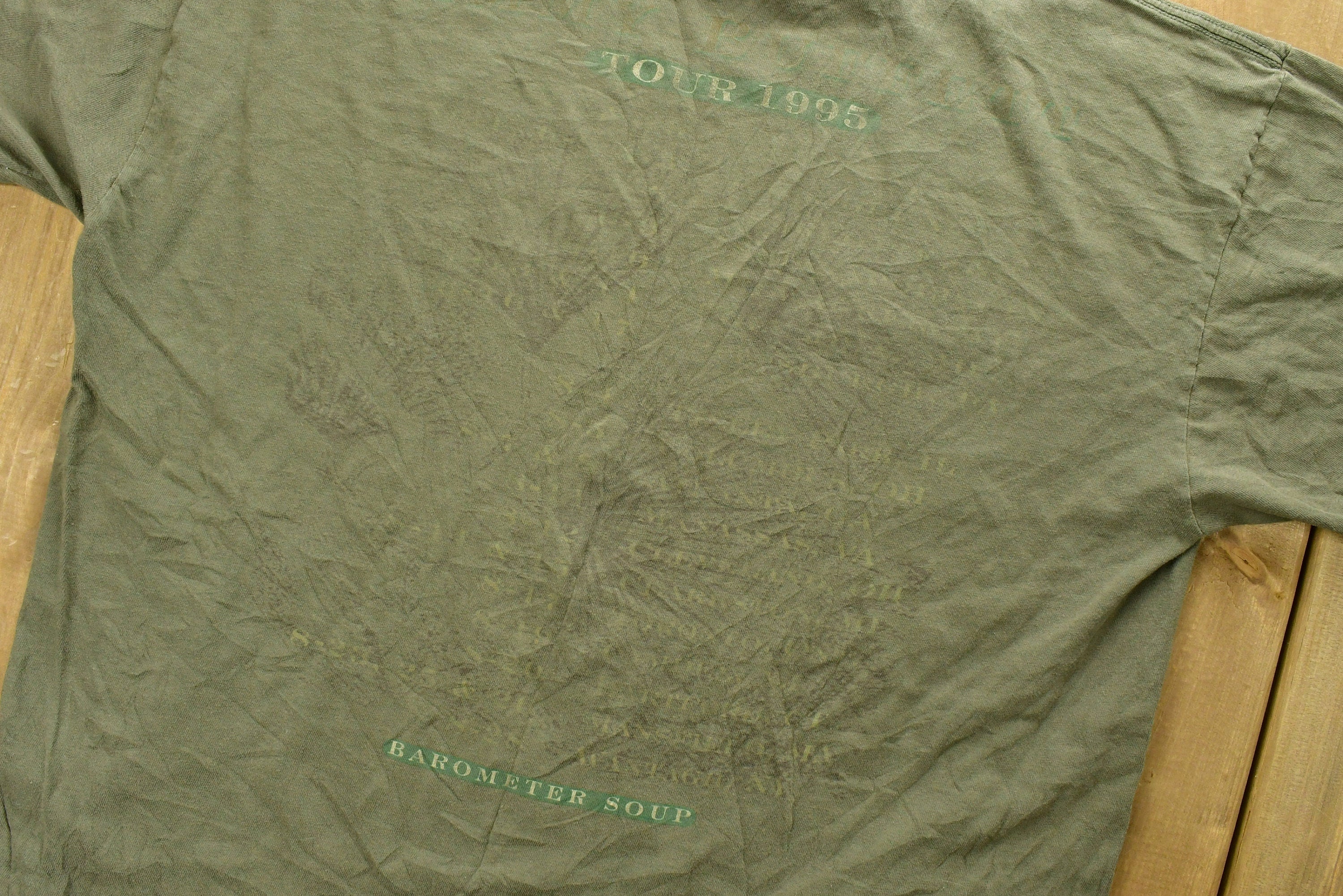Vintage 1995 Jimmy Buffets Barometer Soup Tour T-Shirt