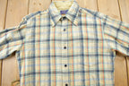 Vintage 1980s Pendleton Plaid Button Up Shirt