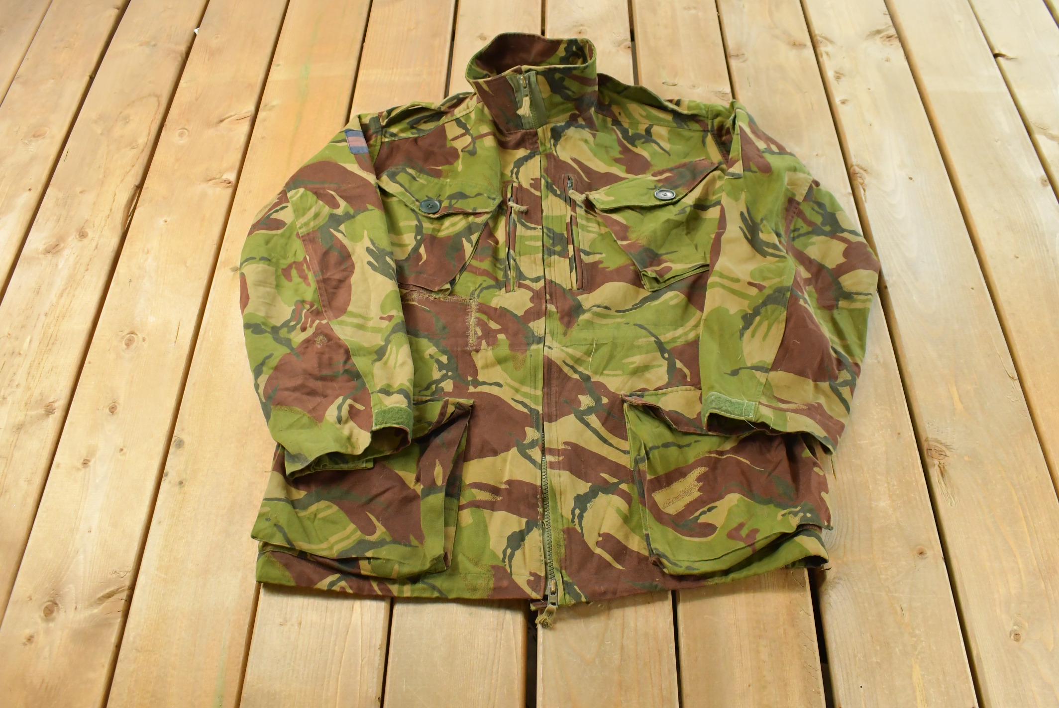 Vintage 1990s Military Smock Jacket Men's L / Button Up Jacket / Army Green / Vintage Army / Streetwear Fashion / Army Jacket