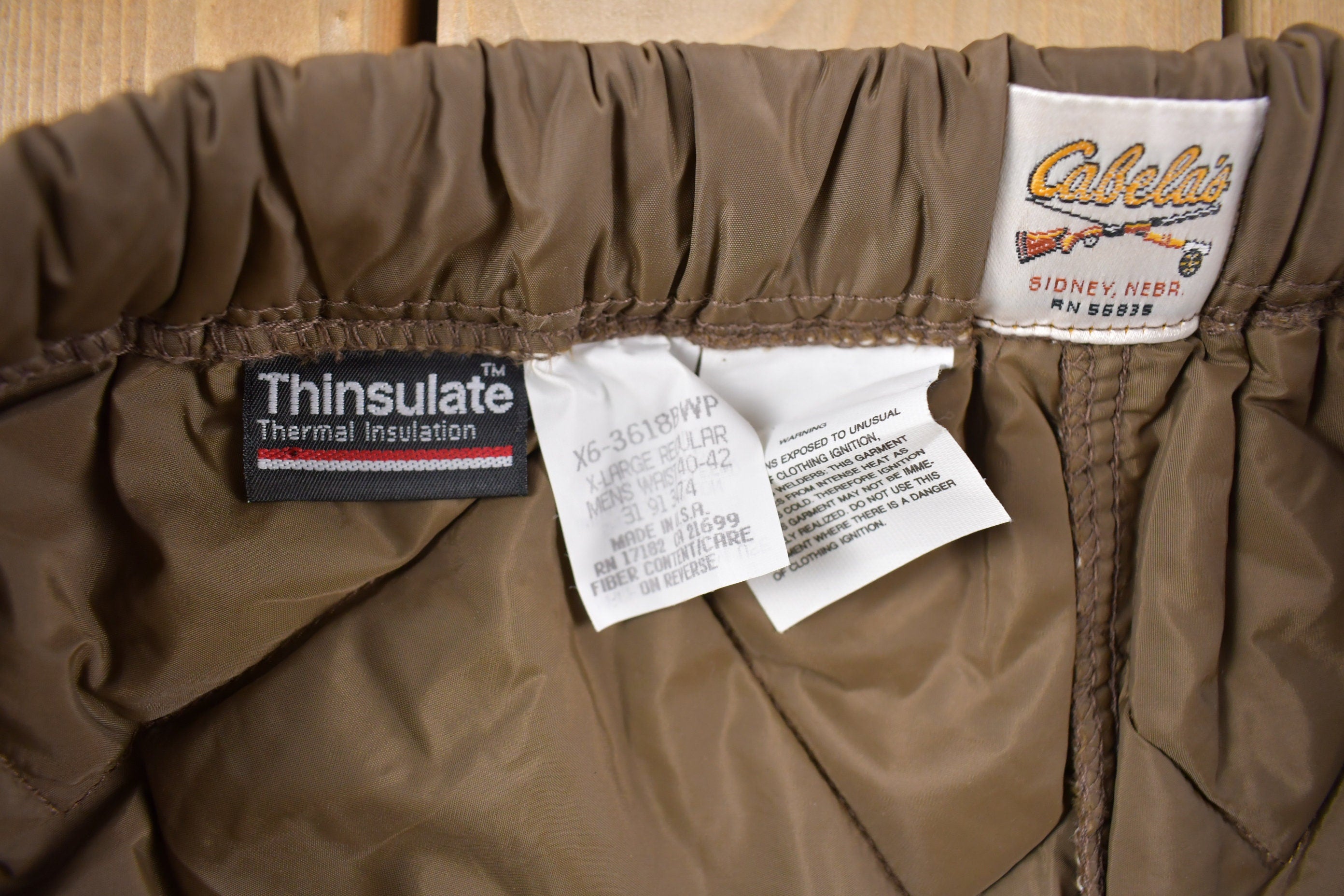 Vintage 1990s Cabela's Made in USA Snow Pants Size XL