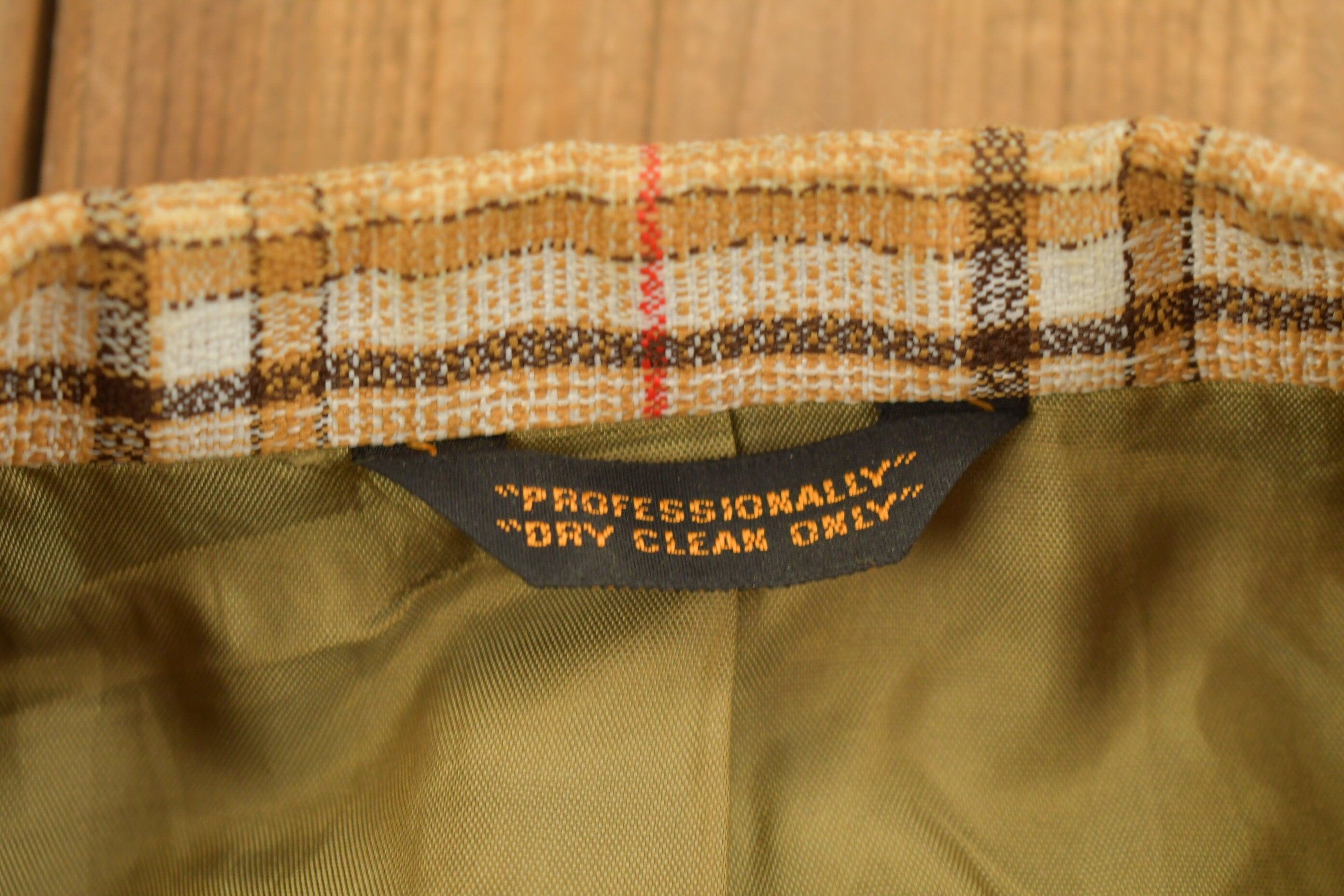 Vintage 1990s Plaid Button Up Blazer Jacket
