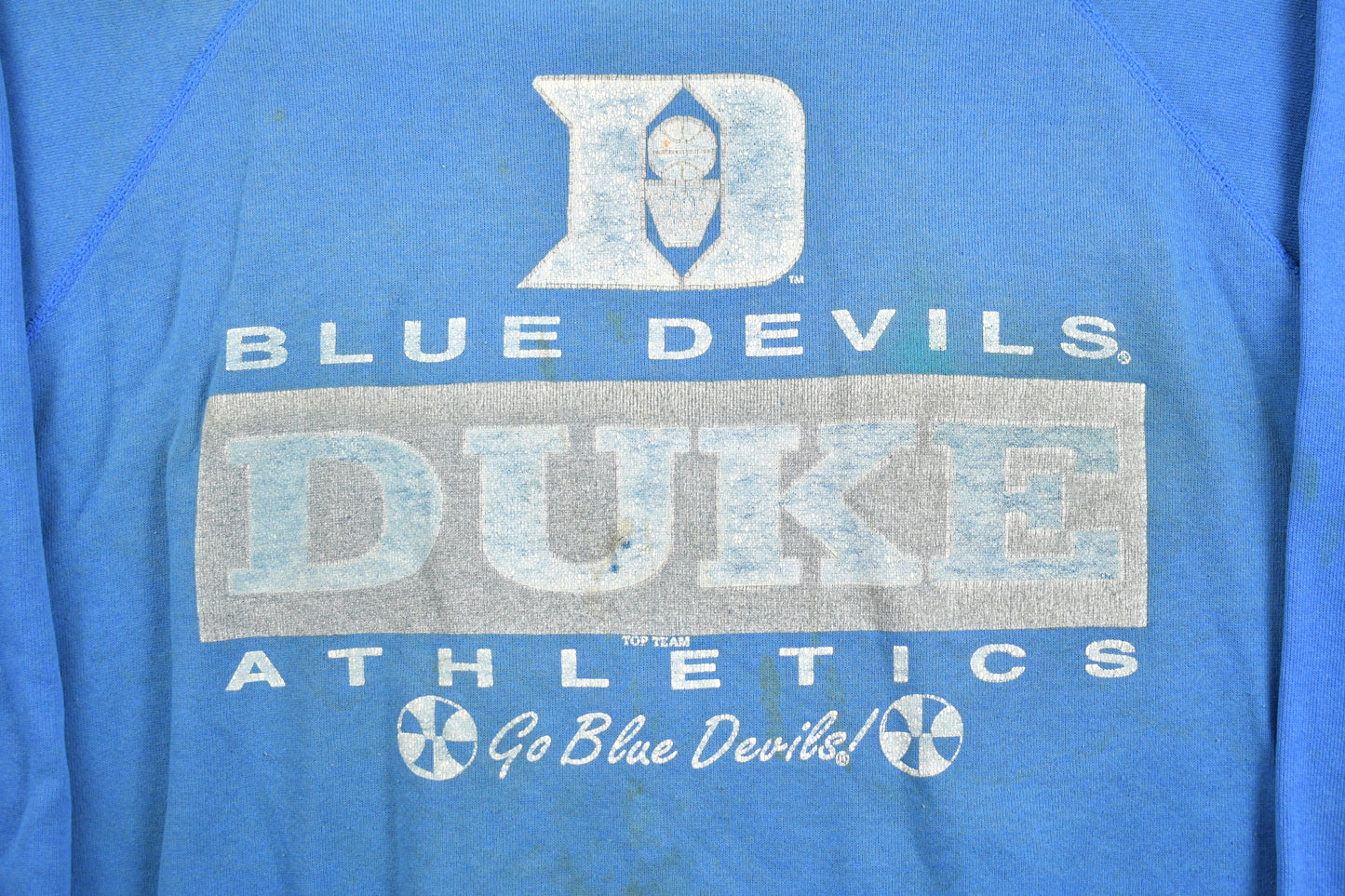 Vintage 1980s Duke University Blue Devils Collegiate Crewneck / NCAA / Basketball Sweatshirt / Sportswear / Americana / 80s Duke Sweater