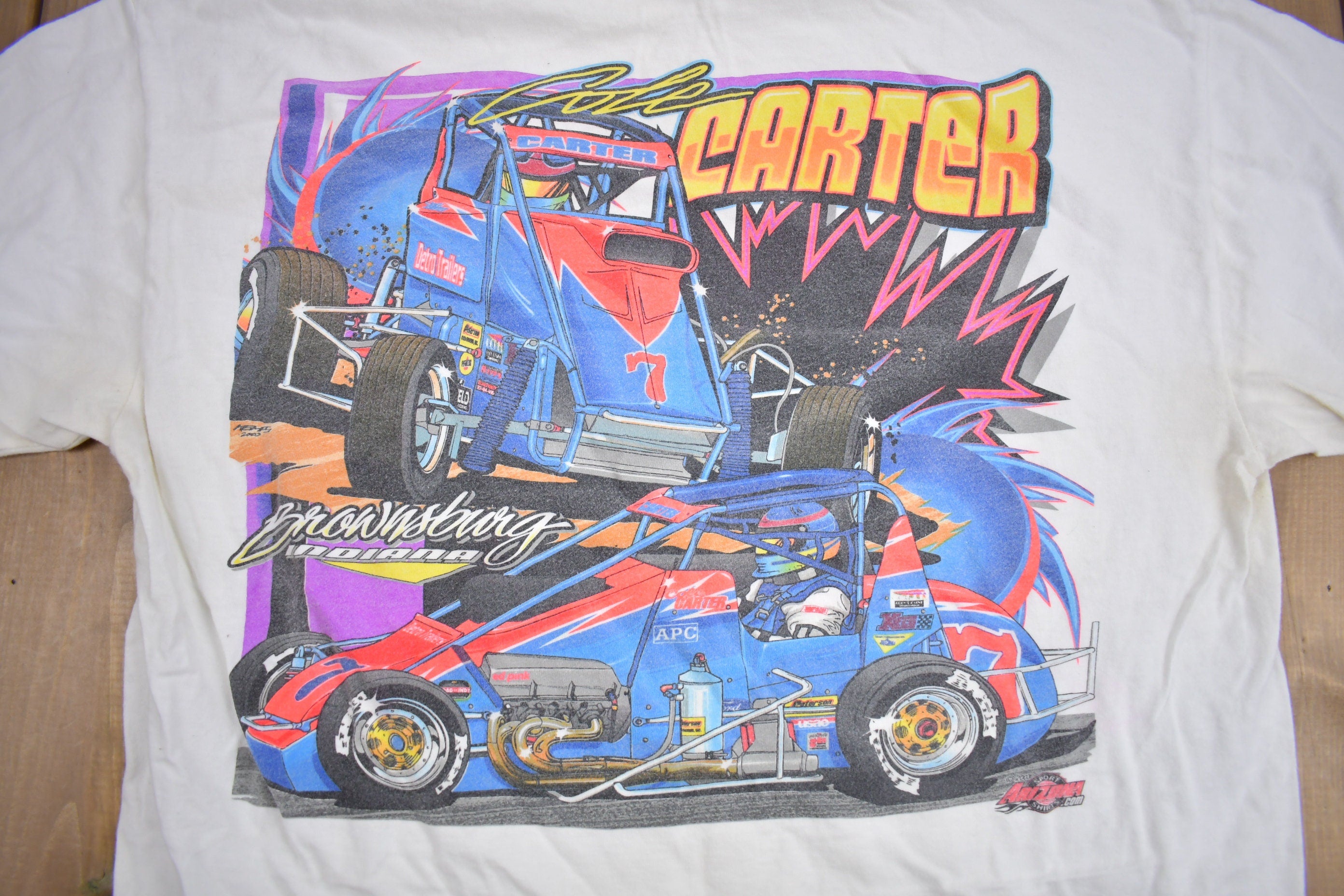 Vintage 2002 Cole Carter Arizona Racing T-Shirt
