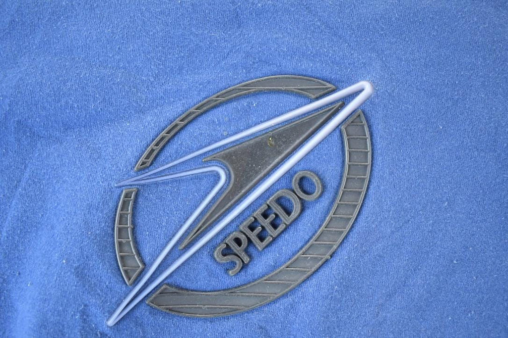 Vintage 1990s Speedo Rubber Patch Souvenir Crewneck Sweatshirt Made In USA