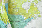 Vintage 1990s Wearin The World All Over Print World Map Full Zip Windbreaker Jacket