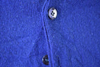 Vintage 1970s Orlon Camous Knit Perfect Mild Distress Cardigan Sweater Made In USA