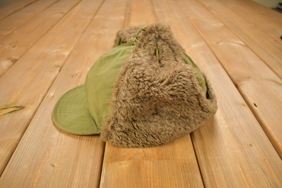 Vintage 1953 Military Pile Field Cap Hat Size 7 1