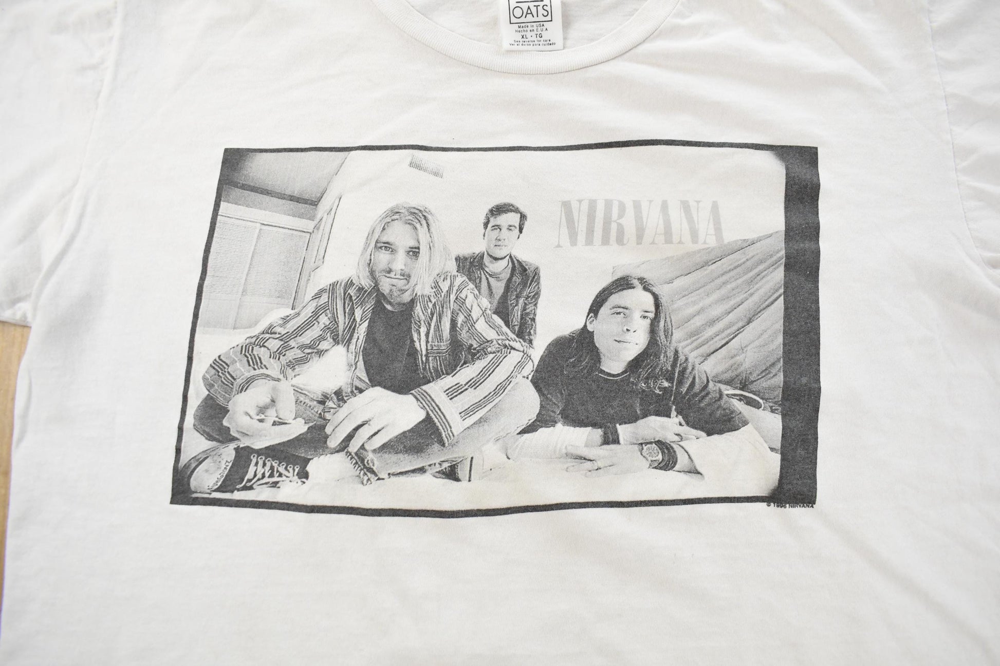 Vintage 1996 Nirvana Graphic Band T-Shirt Men's XL