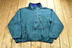 Vintage 1990s LL Bean Deep Pile Fleece Sweater Outdoorsman Full Zip