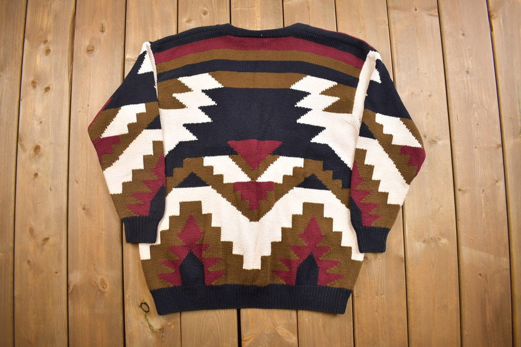 Vintage 1980s Adrienne Vittadini Woman Knitted Cardigan Sweater