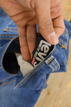 Vintage 1970s Levi's Orange Tab Bell Bottom Flare Denim Jeans Men's 35 x 31