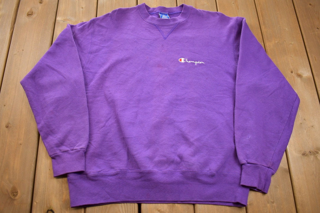 Vintage 1980s Purple Champion Crewneck