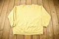 Vintage 1990s Russell Athletics Yellow Blank Crewneck Sweatshirt