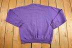 Vintage 1990s Blank Purple Crewneck Sweatshirt